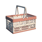 Foldable Portable Picnic Basket Lightweight Storage Basket for Outdoor Use