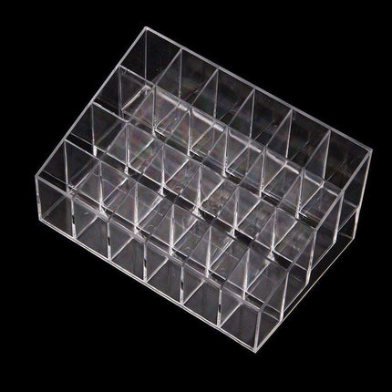 3pcs Transparent Lipstick Organizer Cosmetic Holder Storage Box for Makeup