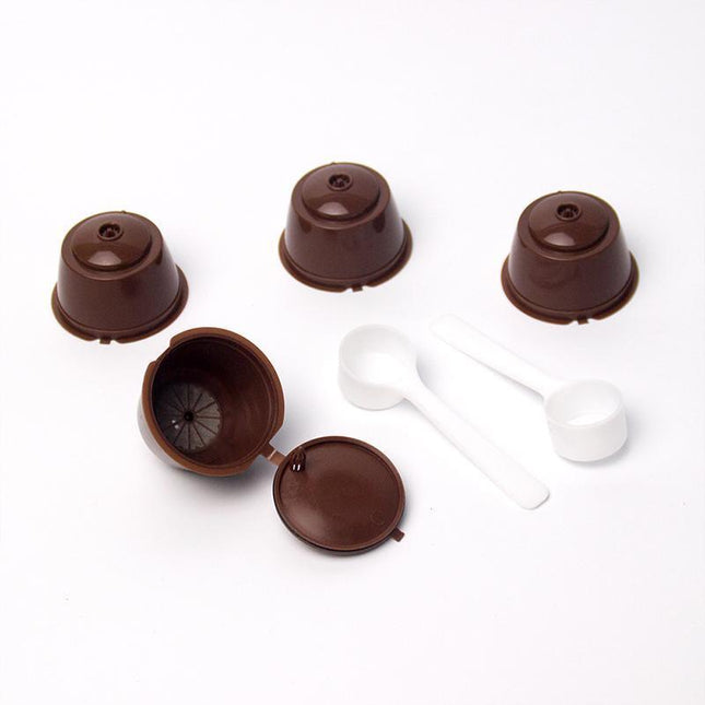 2 Sets Coffee Filter Pod dolce gusto Nescafe Capsule Cup Reusable Pod Refillable - Aimall