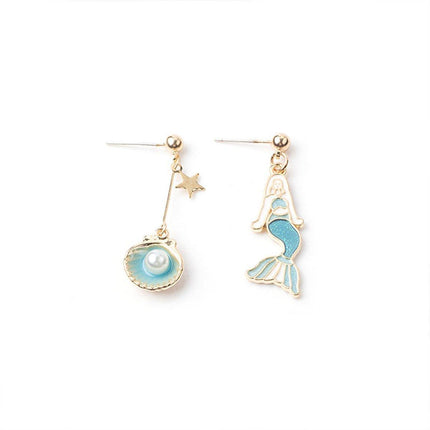 Geometric Cartoon Earrings Cute Fun Fashion Jewelry Gift for Daily Wear