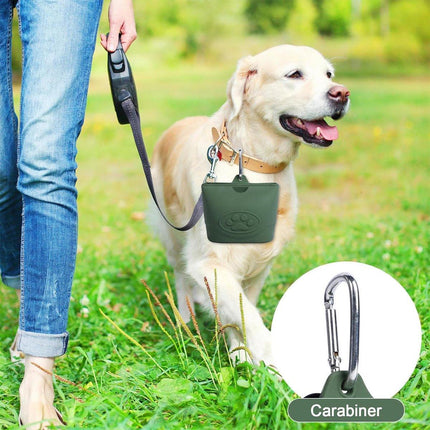 Portable Dog Food Bag Outdoor Walking Travel Feeding Pouch Pet Supplies