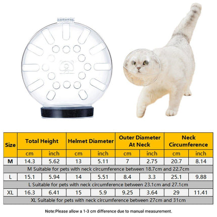 Bite-Resistant Breathable Pet Headcover Helmet for Cat and Dog Protective Use