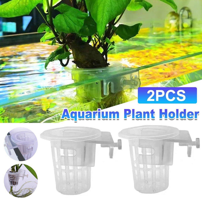Adjustable Wall Mounted Aquatic Plant Cup for Emersed Plants Water Grass Holder