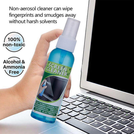 80ml For Laptop LCD Display Screen TV Plasma Monitor Cleaning Kit 3in1 Cleaner