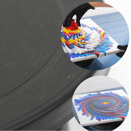 Rotating Cake Turntable Stand Black Plastic Cake Decorating Tools for Baking