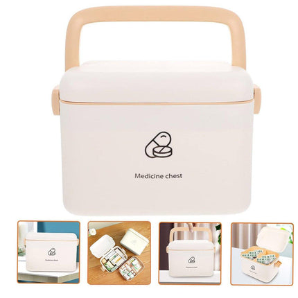 Medicine Cabinet Household Organizer Storage Emergency First Aid Kit Organizer