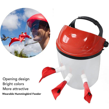 Outdoor Head Mounted Bird Feeder Portable Helmet Bird Feeder Wild Birds Feeding