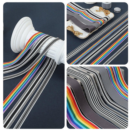 50Yards DIY Elastic Binding Tape Bias Ribbon Strap Sewing Craft Webbing Trimming