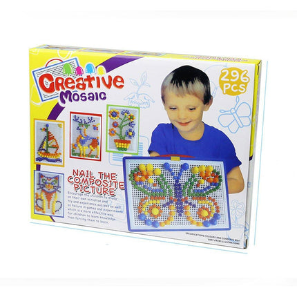Mushroom Nail Educational DIY Puzzle Toy Set for Creative Learning and Play