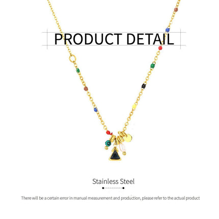 Colourful Imitation Pearl Necklace Girls Fashion Beaded Jewelry Chain