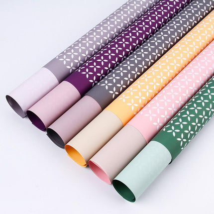 100pcs Waterproof Two-Colour Printed Paper Bouquet Wrapping Floral Gift Paper