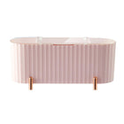 Dustproof Desktop Cosmetic Organizer with Lid Makeup Storage Box for Home Office