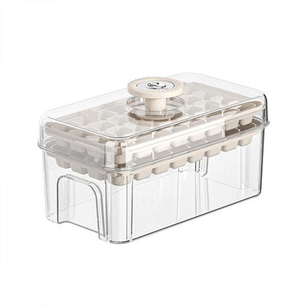 Large Capacity Food Grade Ice Cube Mold with Lid Household Ice Storage Box