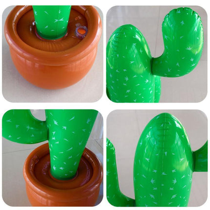 Cactus Decorations Party Mexican Cowboy Supplies Prop Inflatable Blow Up Western - Aimall