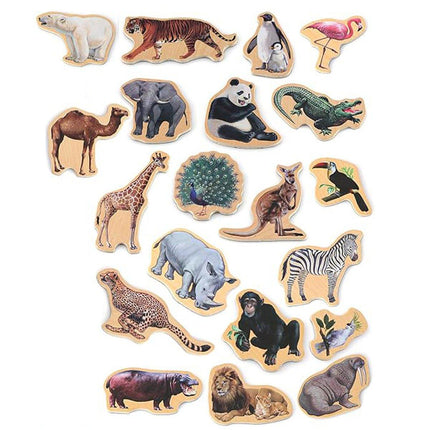 Animal Magnetic Fridge Stickers Educational Chalkboard Magnets for Kids Learning