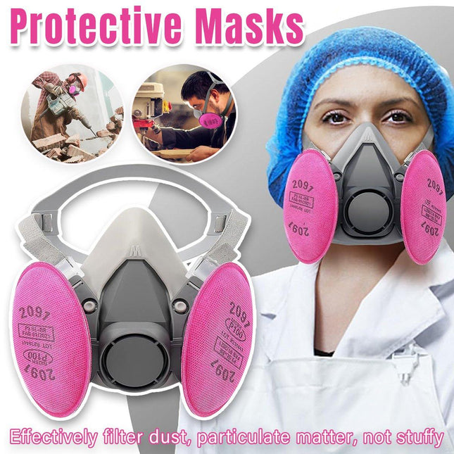 Protective Half Mask for Painting Pesticide Dustproof Decoration Safety Gear
