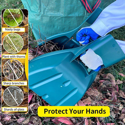 1pc Outdoor Garden Rake Lightweight Plastic Portable Tool for Easy Leaf Cleaning