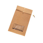 10PCS Snowflake Kraft Paper Candy Bag with Window Biscuit Self Standing Food Bag
