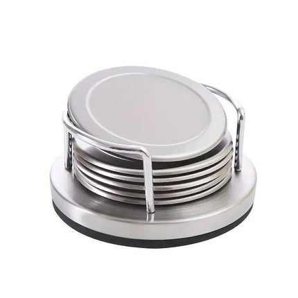 Stainless Steel Heat Insulating Round Table Protector Cup Plate Anti Scald Mat