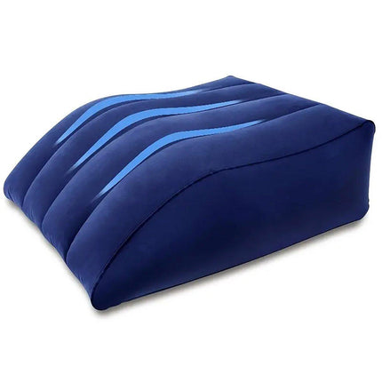 Inflatable PVC Leg Pillow Wedge Triangle Foot Cushion Flocking