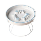 Blue Bowl-White Tray Rack