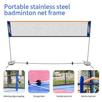 Portable Outdoor Badminton Net Set Easy Setup Adjustable Height Sports Equipment