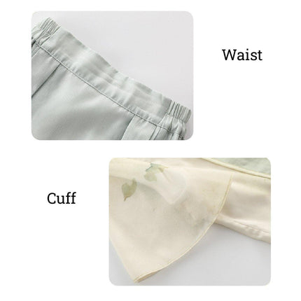 New Chinese Style Girls Short-Sleeved Horse Skirt Suit Traditional Two-Piece Outfit