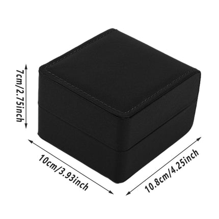 4pcs Flip Watch Boxes Elegant Watch Organiser Storage Case Gift Packaging Box