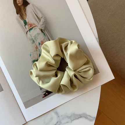 Large Scrunchies Silk Satin Elastic Hair Hair Bands Rope Tie Ponytail Accessory - Aimall
