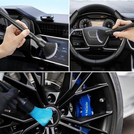 3PCS Car Cleaning Brush Car Detailing Brushes Kit For Dashboard Air Conditioner