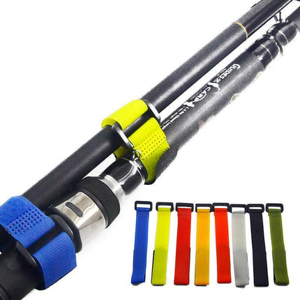 Fishing Rod Tie Strap Tackle Wrap Band Pole Holder Fastener Fish Accessory - Aimall