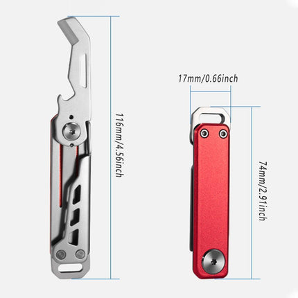 Multifunctional Folding Knife Case Opener Portable Bottle Opener EDC Tool Kit