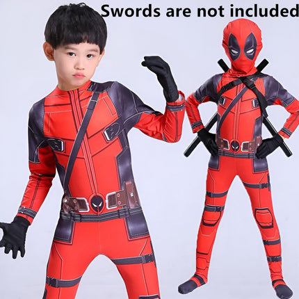 Anime Movie Same Cosplay Halloween Children's Adult Leotard Headwear Deadpool