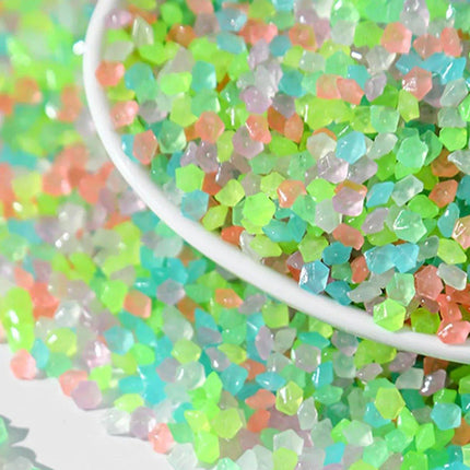 250g Fluorescent Glow in the Dark Sand Gravel for Micro Landscape Aquarium