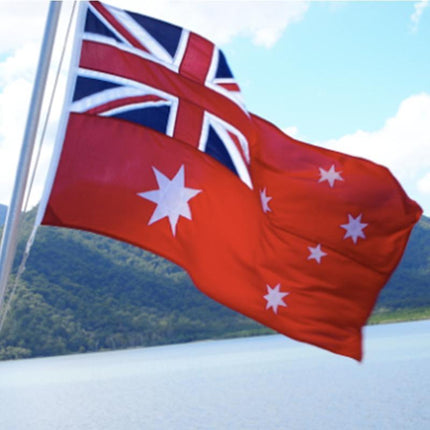 Large Australia Red Ensign Flag Duster Aussie Heavy Duty Marine Navy 90 x 150cm - Aimall