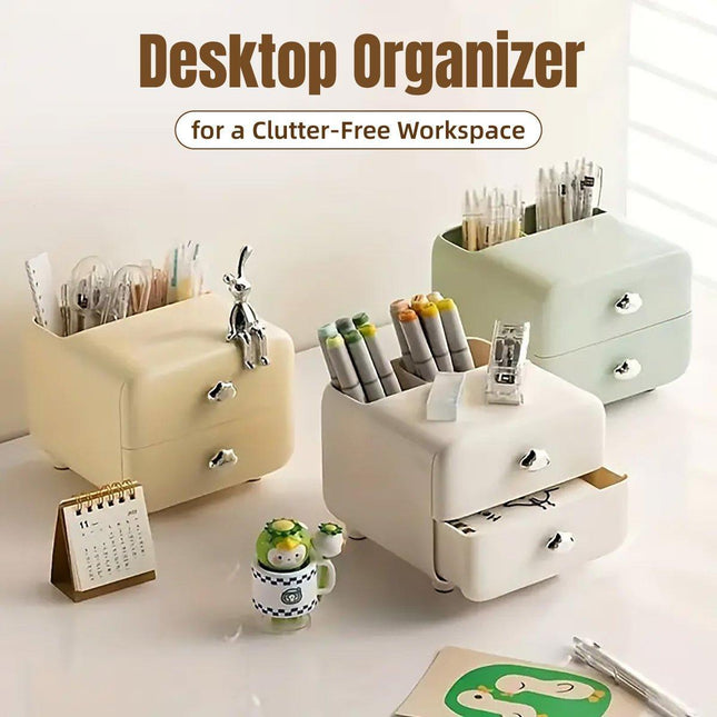 Multifunctional Desktop Organizer Storage Drawer Box for Office and Study Desks