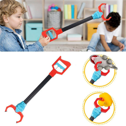 2PCS Large Five-Claw Mechanical Arm Garbage Grabber Red Reacher Tool Clamp