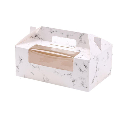 25pcs Portable Cupcake Packaging Box with Transparent Window for Easy Opening