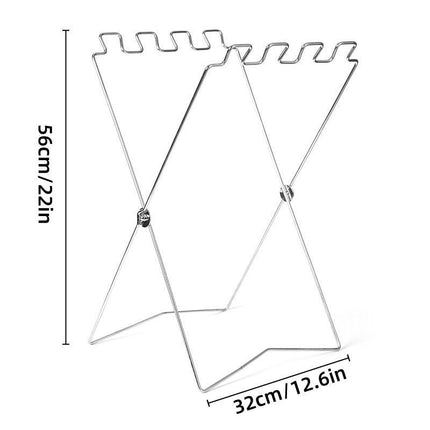 Outdoor Portable Folding Trash Bag Holder Rack for Home Kitchen and Camping Use