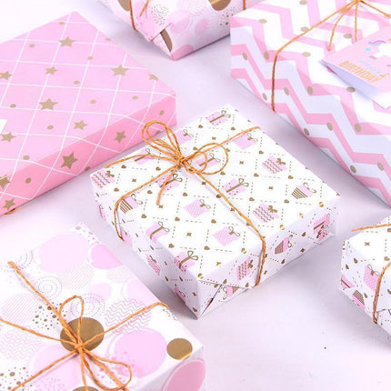 Valentines Day Birthday Wrapping Paper High Quality Coated Multiple Patterns