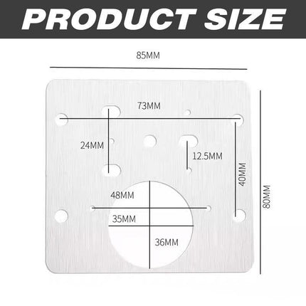 Hinge Repair Plate Rust Resistant Steel Furniture Cupboard Repair Mount Tool - Aimall