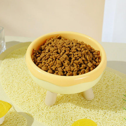 Cat Food Water Bowl Non Slip Raised Pet Feeding Dish Elevated Feeder Cats