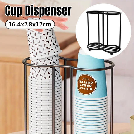 Desktop Water Cup Holder Paper Cup Pickup Stand Storage Organizer for Cups