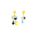 Cute Cartoon Asymmetrical Stud Earrings Fun Fashion Jewelry for Daily Outfits