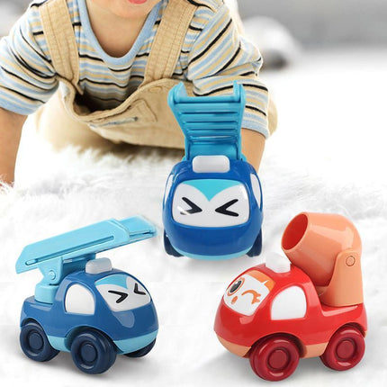 Inertia Train Toy Small Train Crash Resistant Cartoon Car Gifts for Children - Aimall