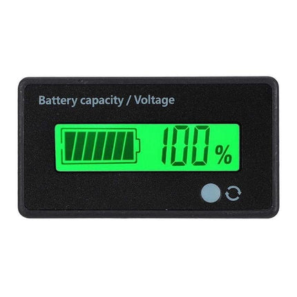 LCD 12V-48V Battery Capacity Indicator Voltage Voltmeter Monitor Meter Caravan - Aimall