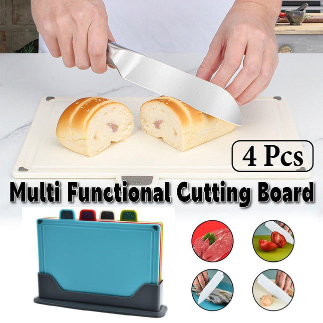 4pcs Multi Purpose Chopping Boards Durable Cutting Boards for Household Kitchen