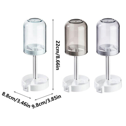 3Colours Bathroom Dustproof Toothbrush Holder Toothpaste Storage Rack Essentials