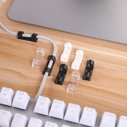 16PCS Cable Clips Management Holder Cord Wire Line Organizer Self-Adhesive L - Aimall