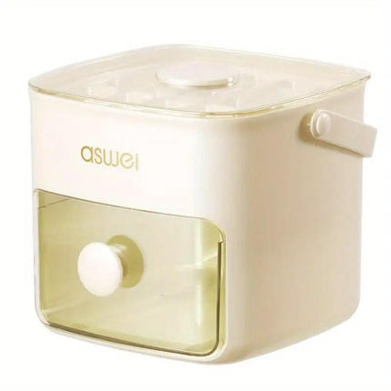 Portable Ice Compartment Cube Mold Plastic Ice Making Box and Ice Cube Holder